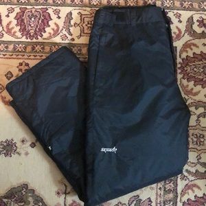 Vtg SKI-GEAR sz Large BLACK Men Unisex Ski Snow Winter Insulated Adjustable NEW